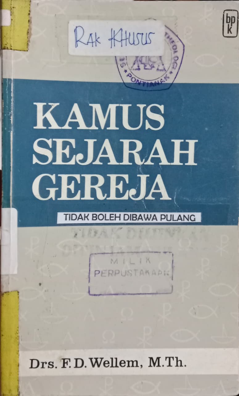 Cover buku KAMUS SEJARAH GEREJA