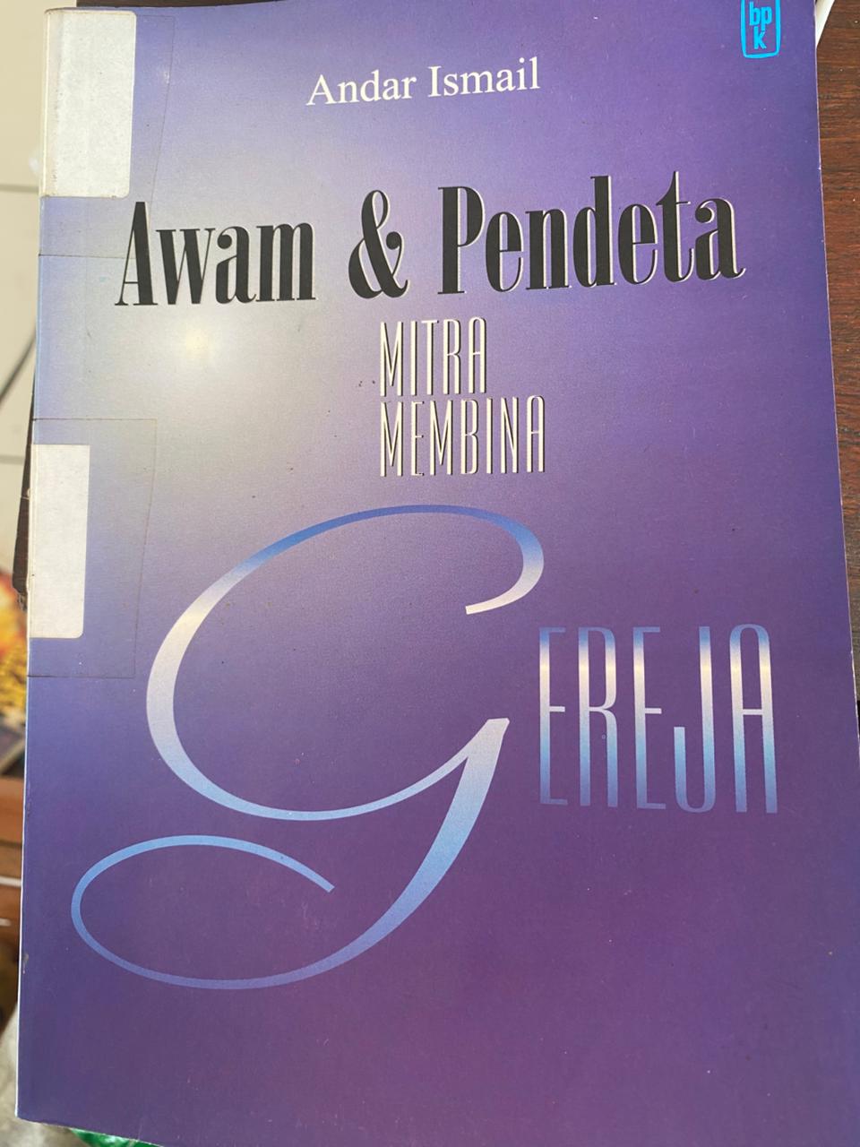 Cover buku Awam & Pendeta Mitra Membinan Gereja