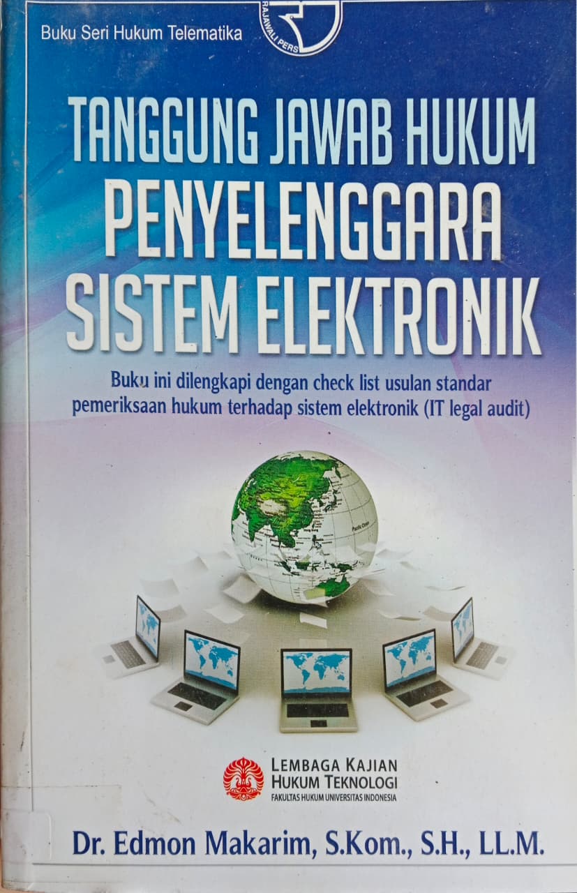 Cover buku TANGGUNG JAWAB HUKUM PENYELENGGARA SISTEM ELEKTRONIK