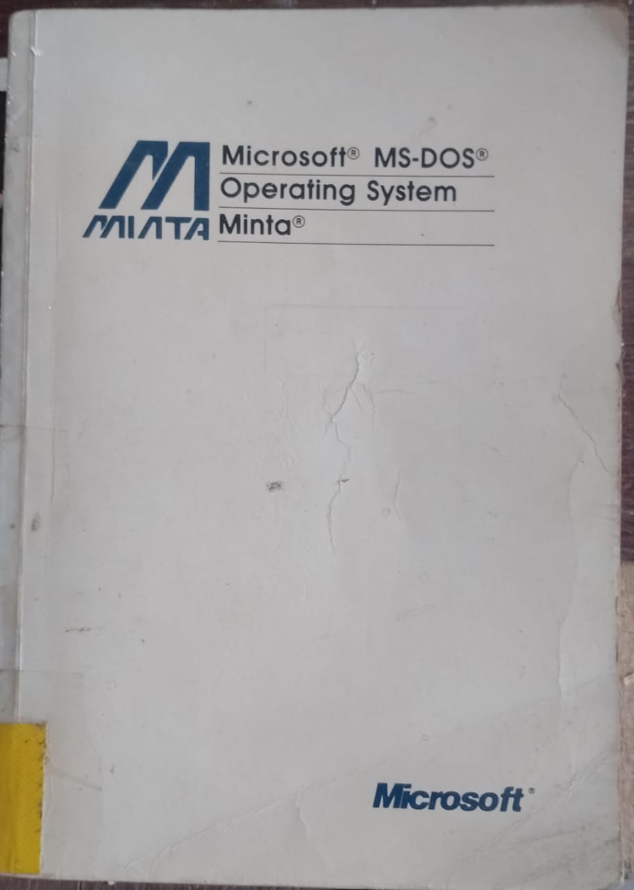 Cover buku MICROSOFT MS-DOS Operating System Minta