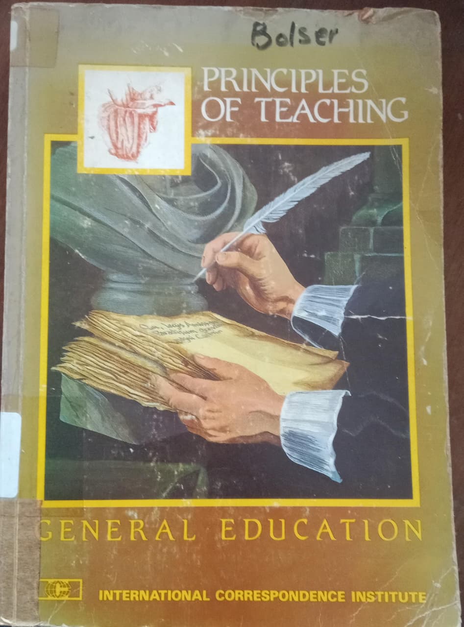 Cover buku Principles Of Teaching