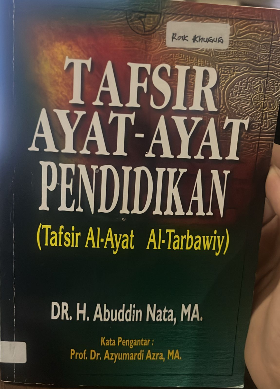 Cover buku TAFSIR AYAT-AYAT PENDIDIKAN