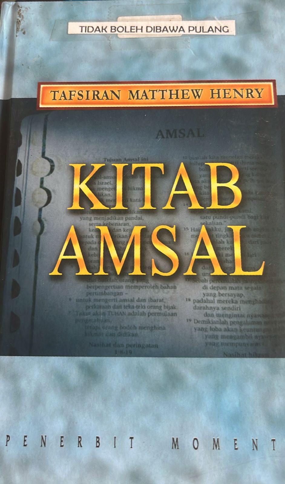Cover buku KITAB AMSAL