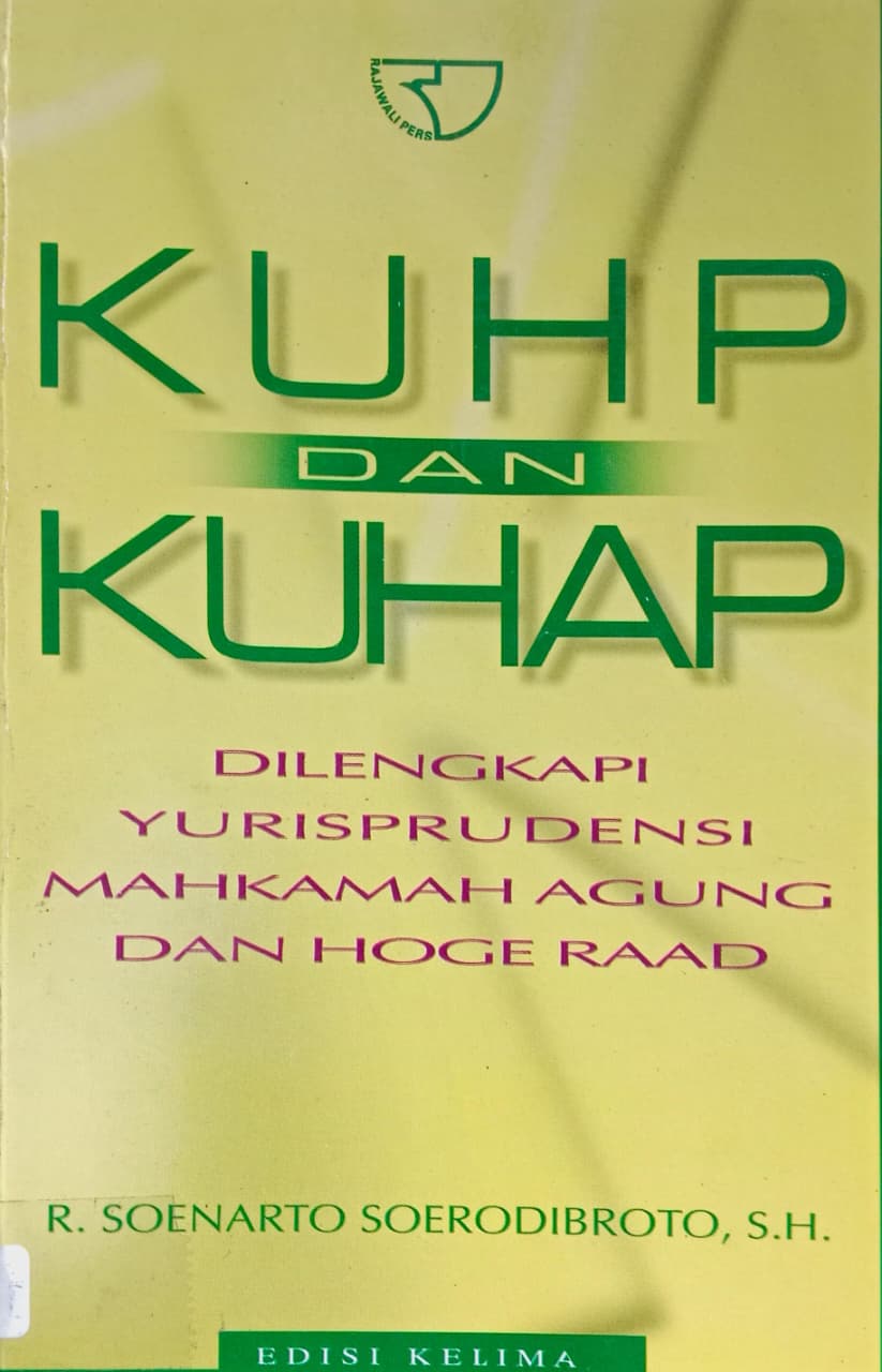 Cover buku KUHP DAN KUHAP