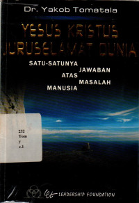Cover buku YESUS KRISTUS JURUSELAMAT DUNIA