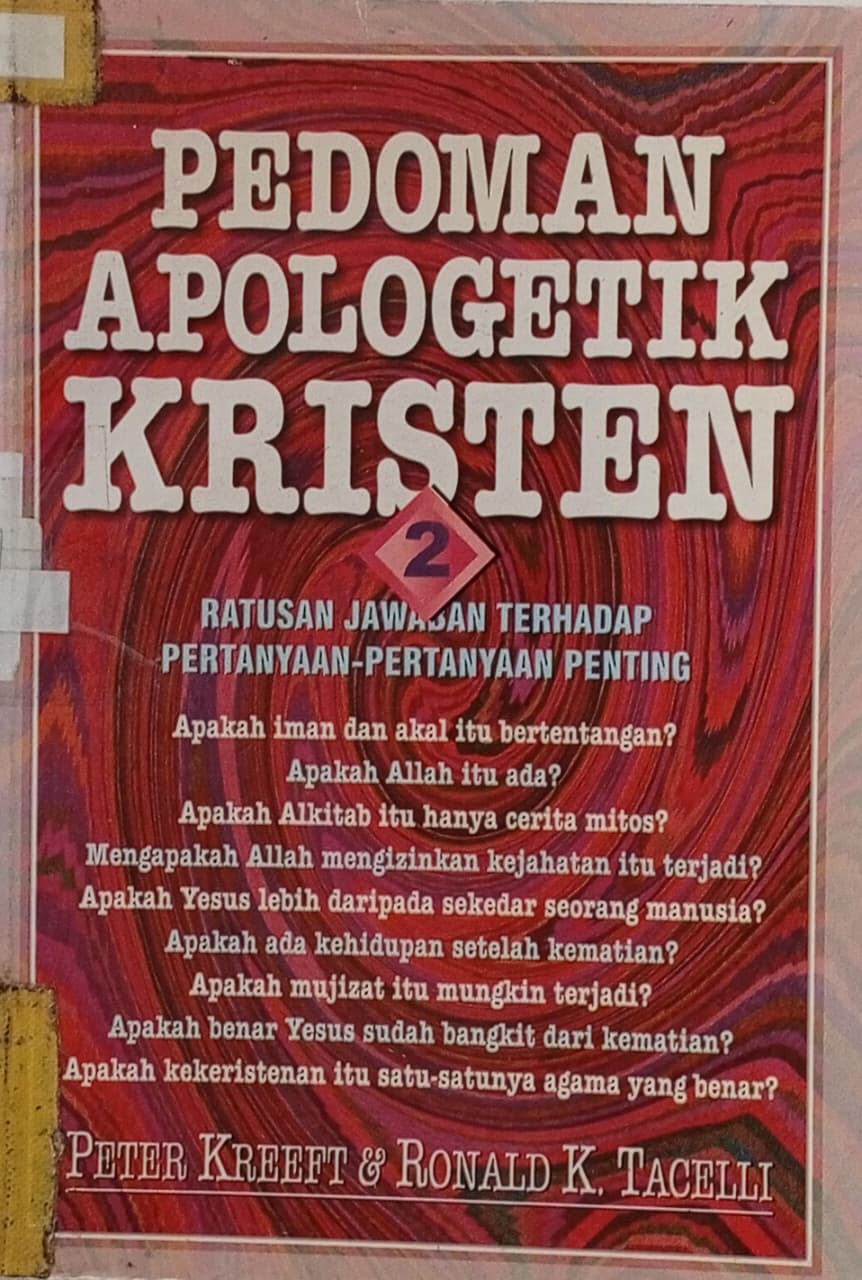 Cover buku Pedoman apologetik kristen