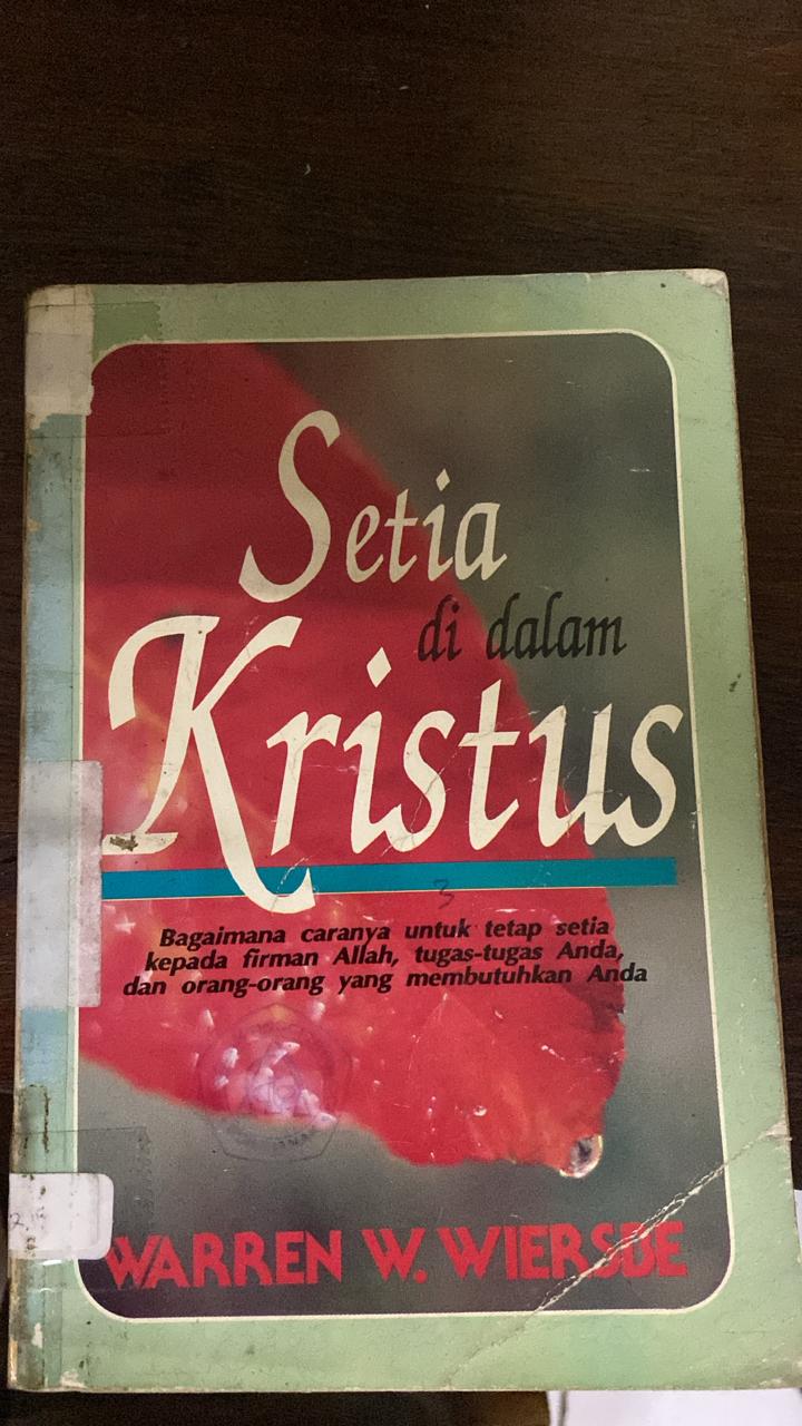 Cover buku Setia Didalam Kristus