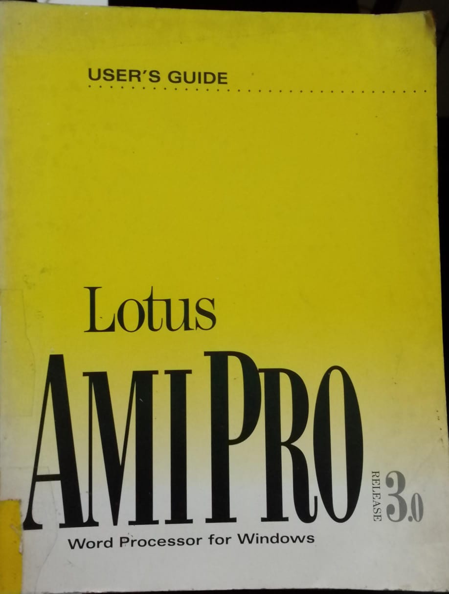 Cover buku Lotus AMI PRO Word Processor for Windows