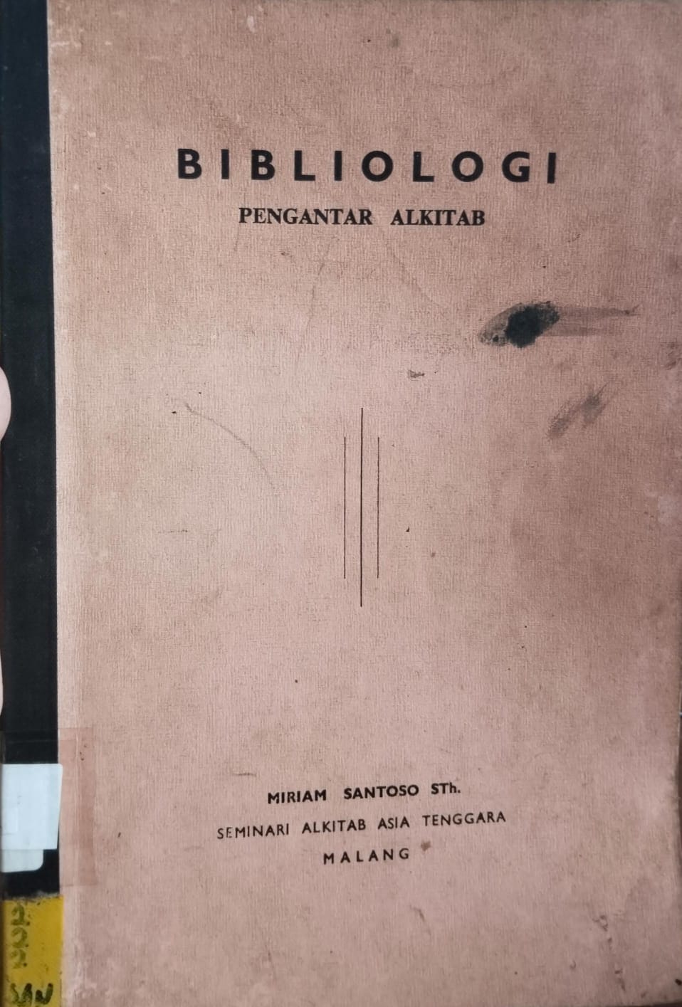 Cover buku bibliologi pengantar alkitab