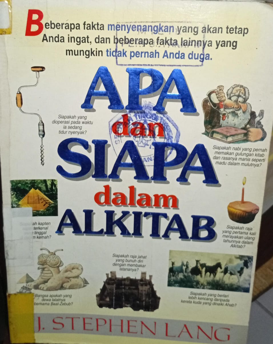 Cover buku Apa dan siapa dalam Alkitab