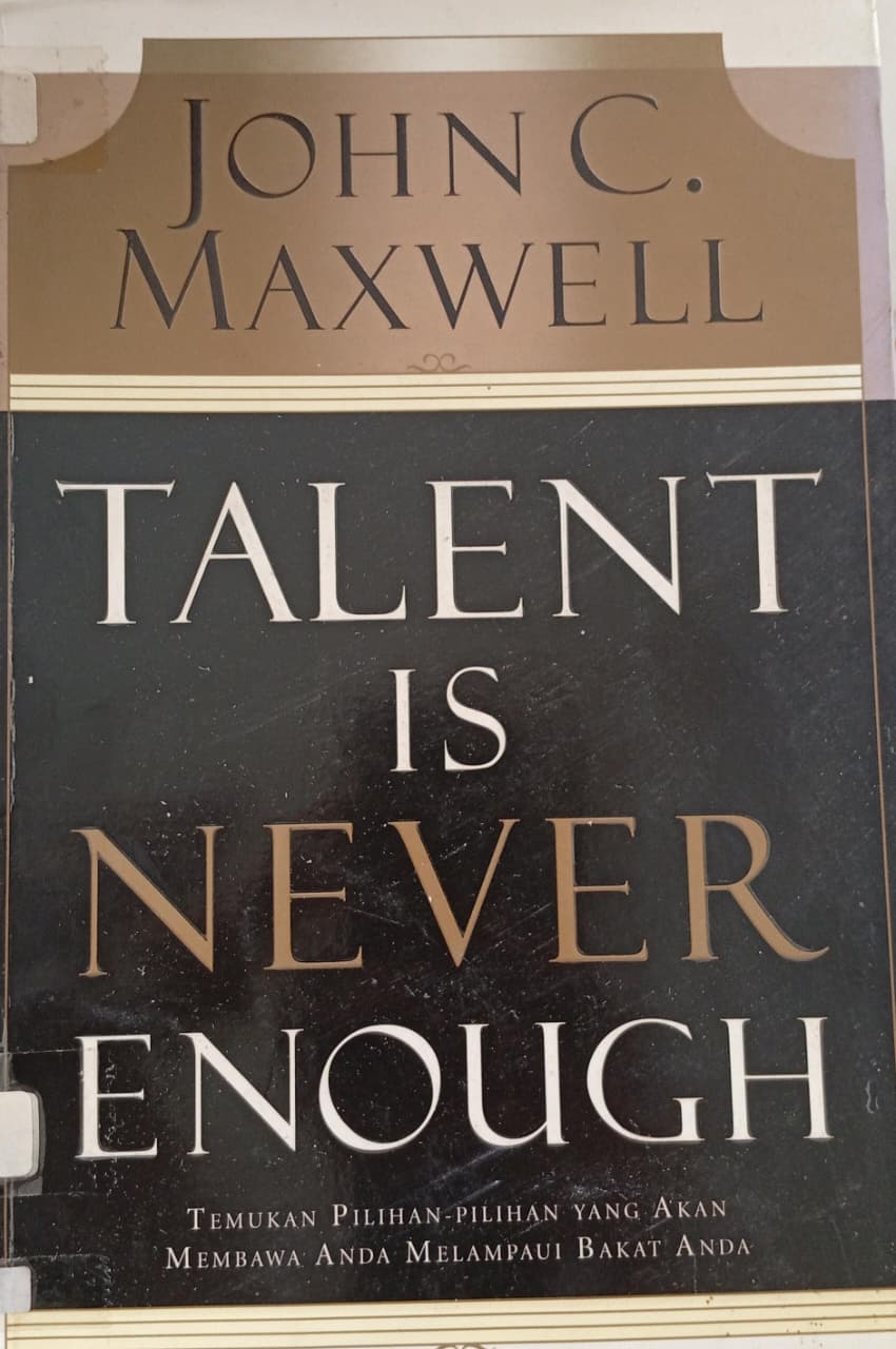 Cover buku Talent is never enough