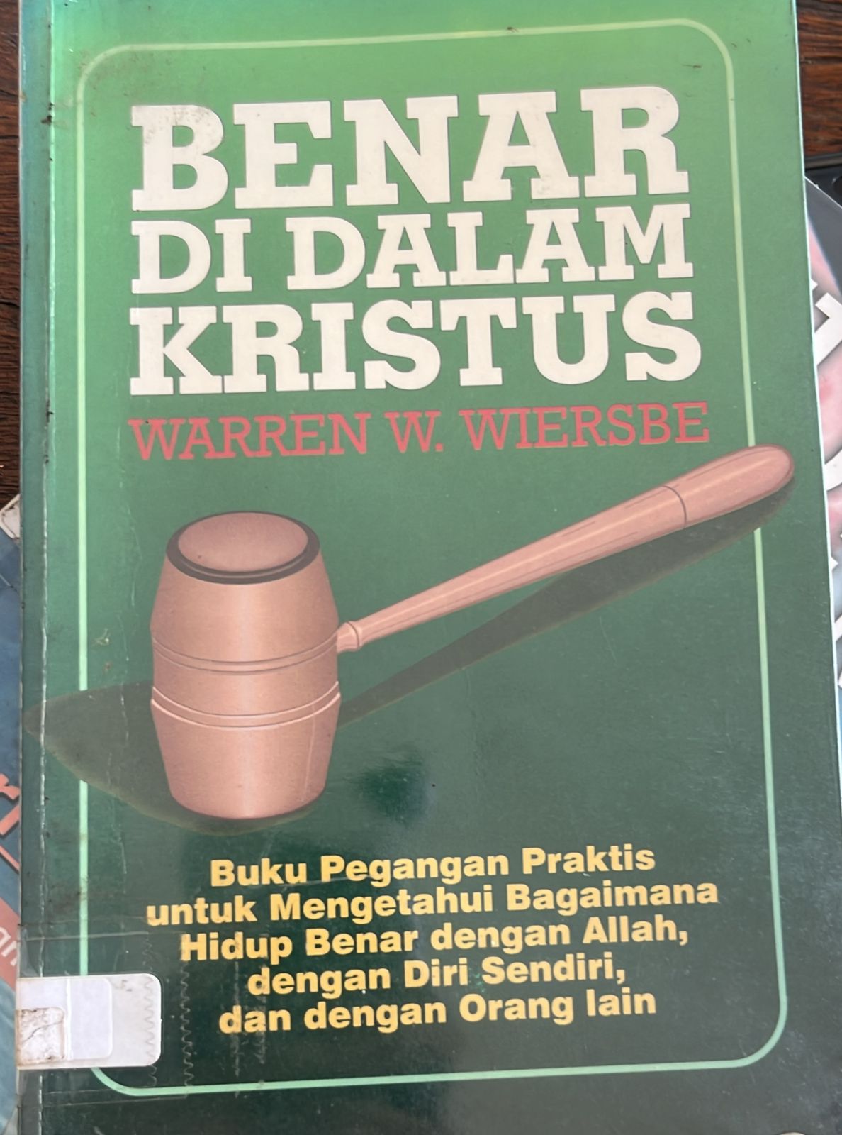Cover buku Benar Di Dalam Kristus