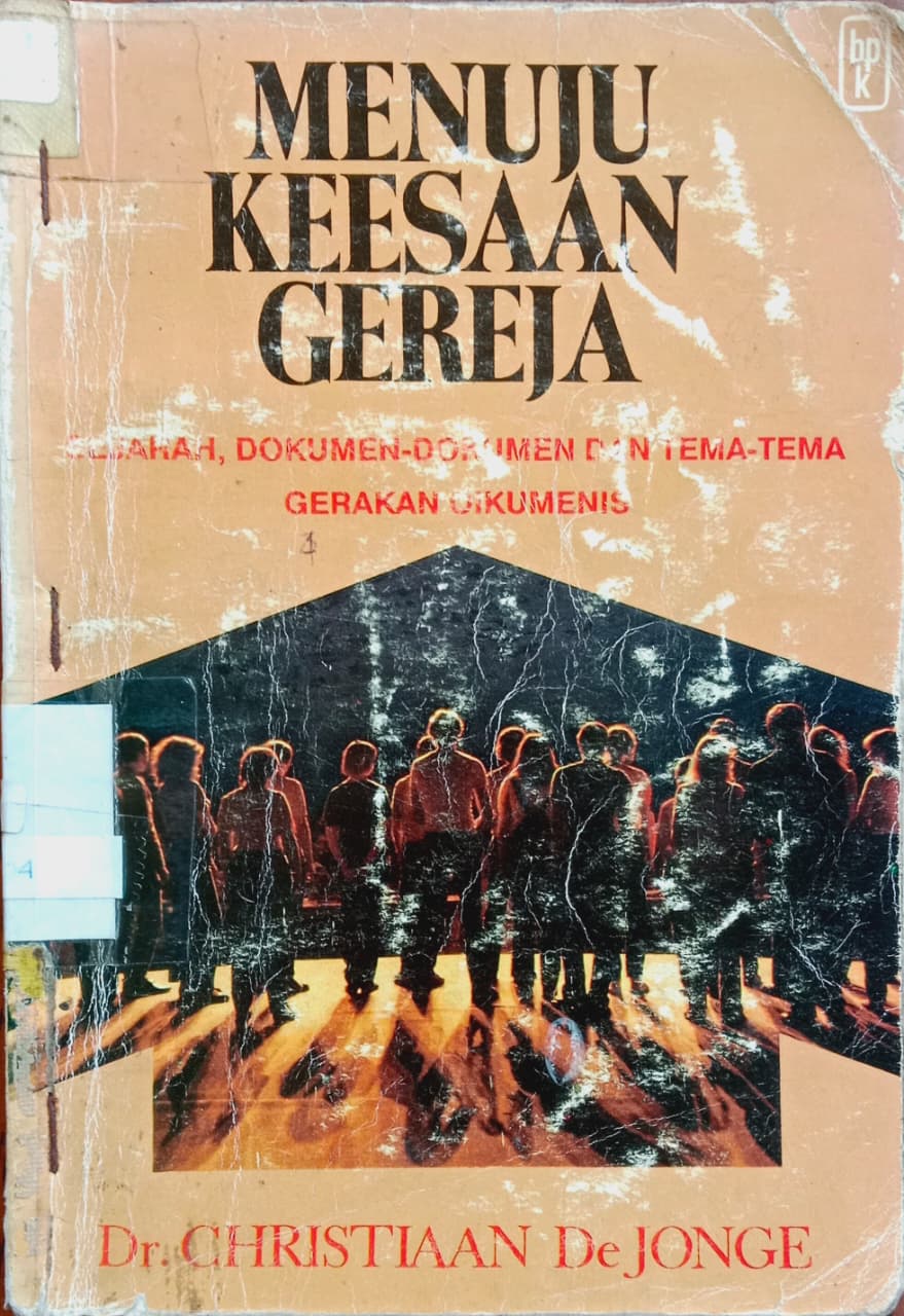 Cover buku MENUJU KEESAAN GEREJA