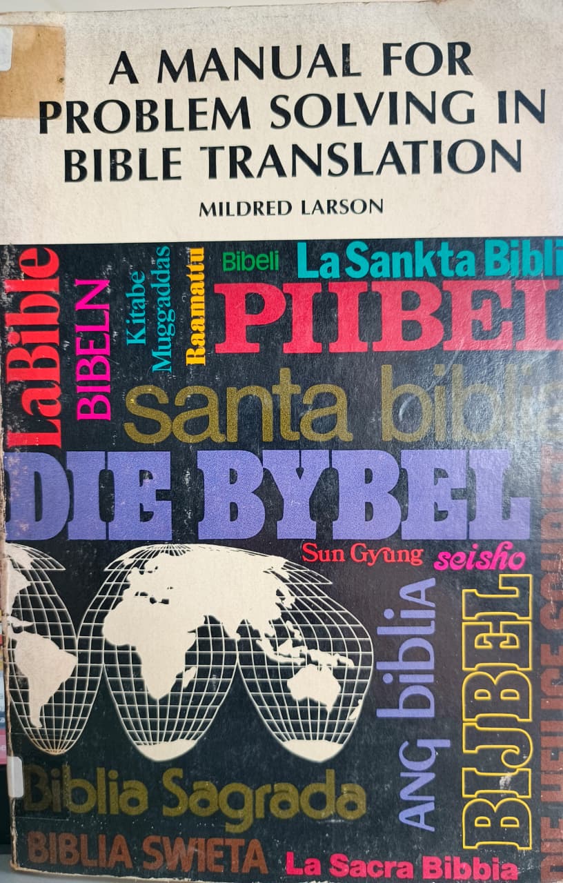 Cover buku A Manual For Problem Solving In Bible Translation