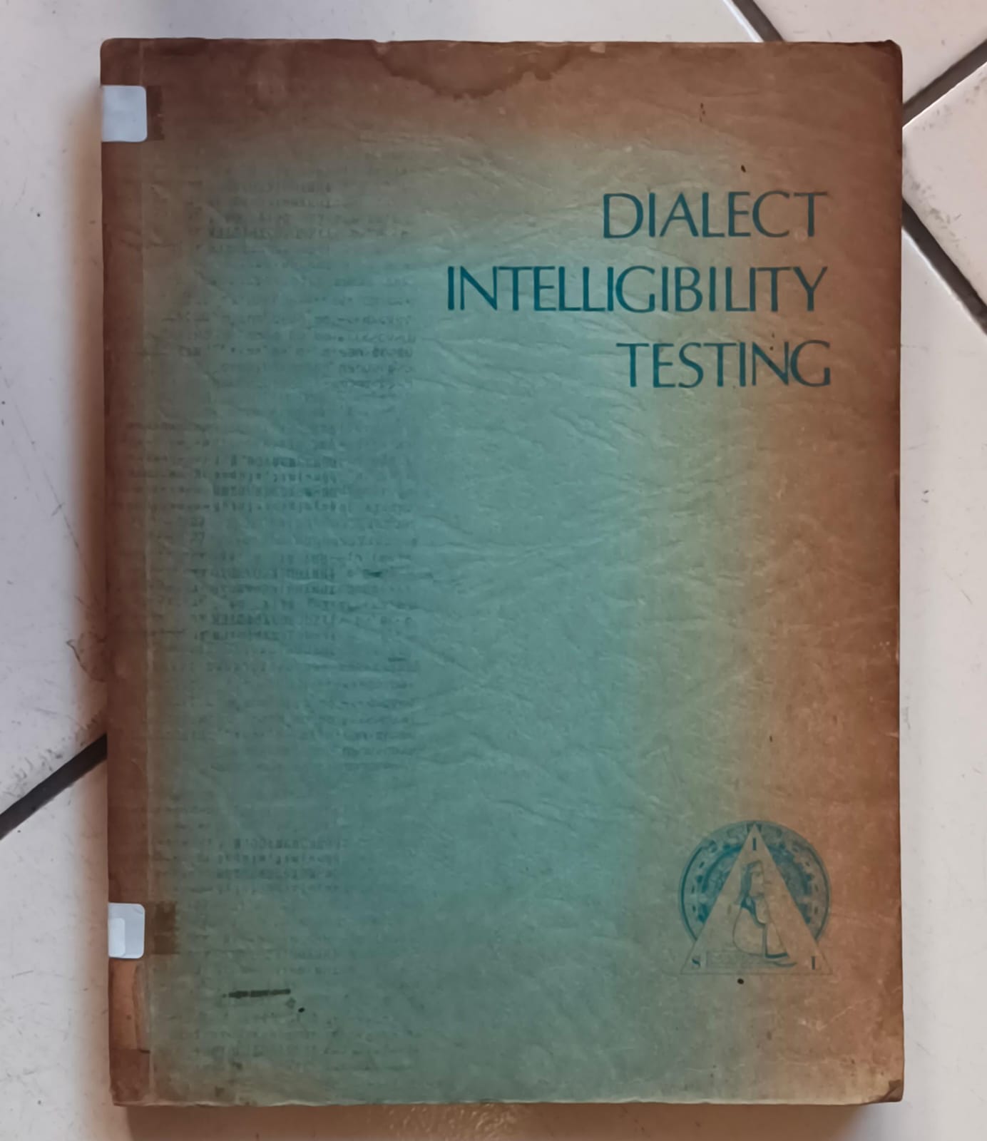 Cover buku DIALECT INTELLIGIBILITY TESTING