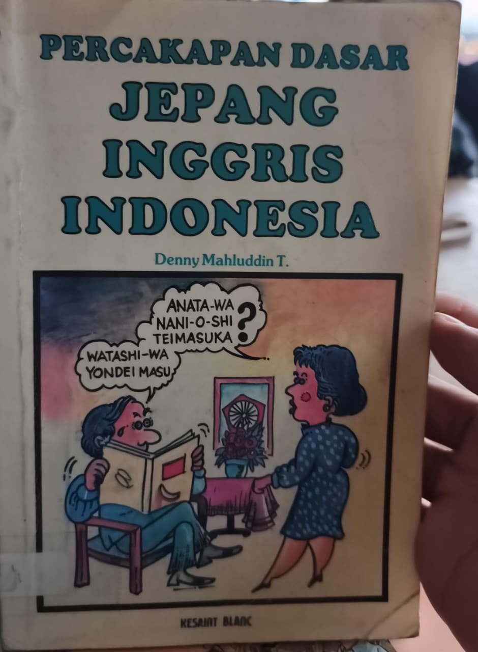 Cover buku Percakapan Dasar Jepang Inggris Indonesia