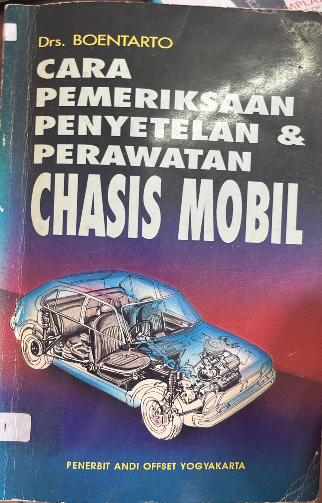 Cover buku Cara Pemeriksaan Penyetelan & Perawatan Chasis Mobil