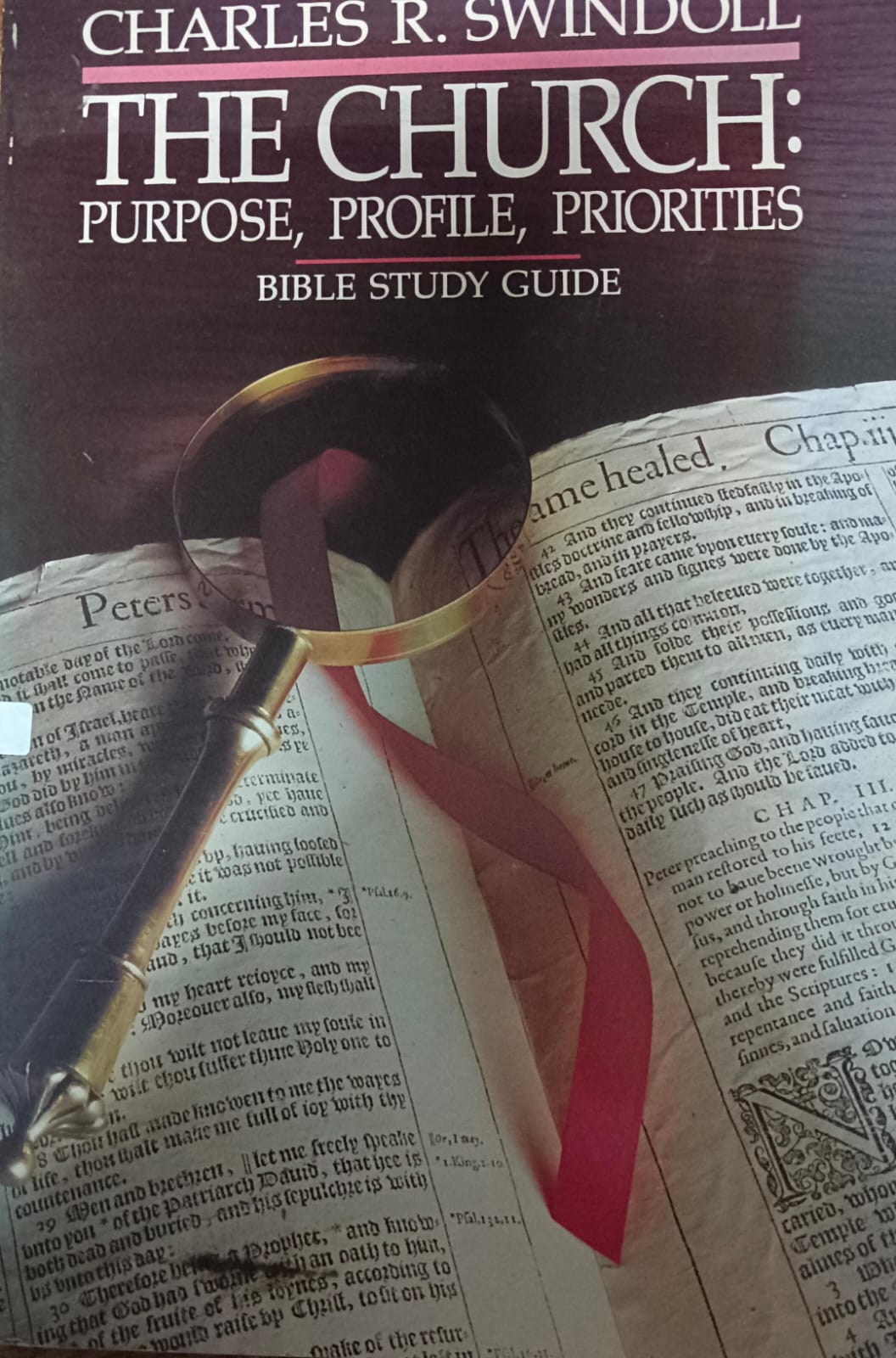 Cover buku THE CHURCH:PURPOSE, PROFILE, PRIORITIES BIBLE STUDY GUIDE