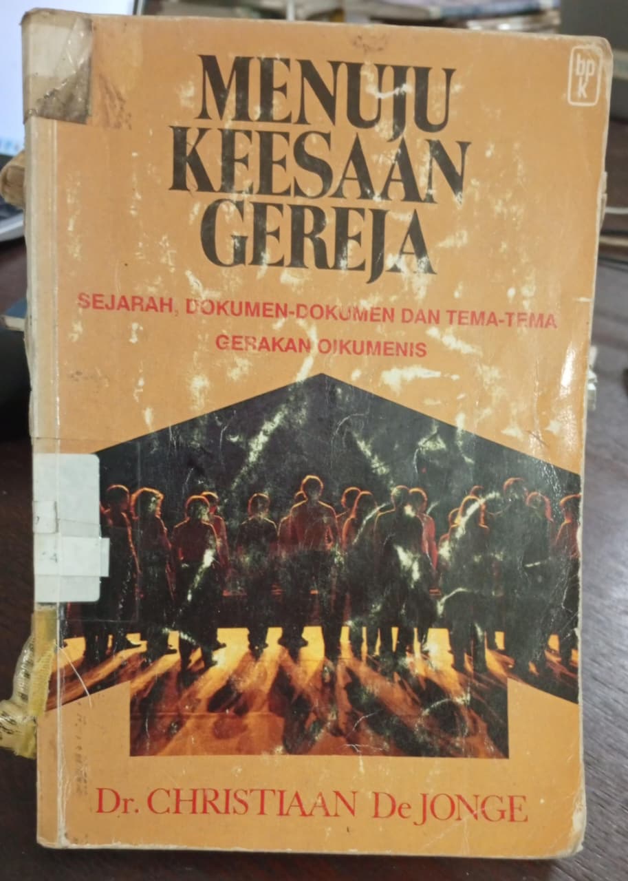 Cover buku menuju keesaan gereja