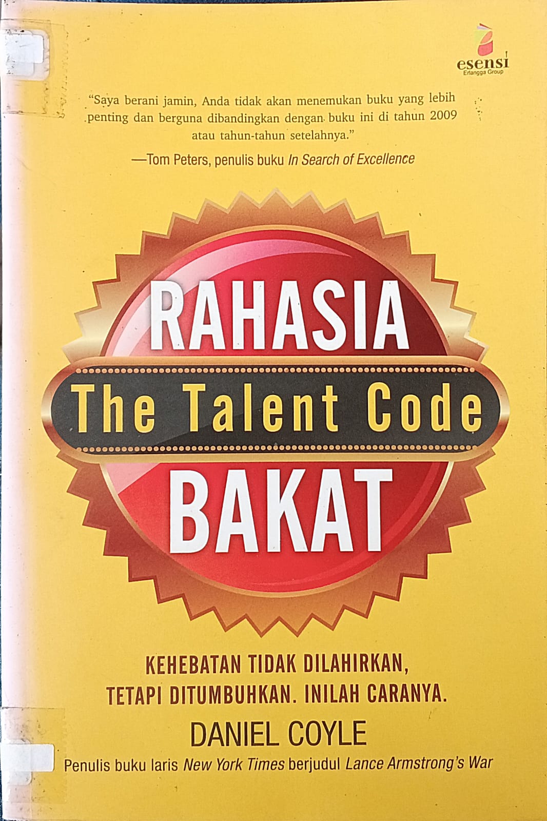 Cover buku RAHASIA  The Talent Code  BAKAT