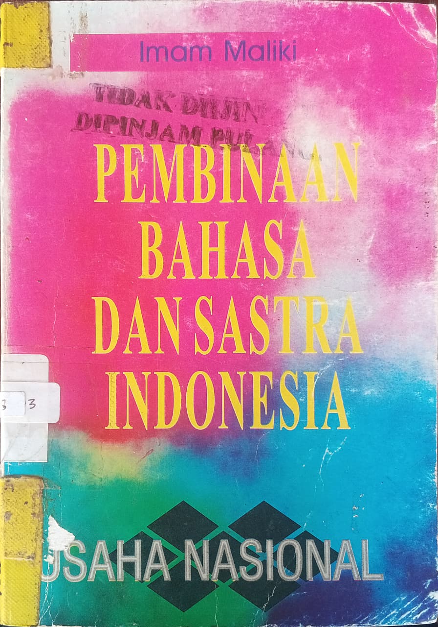 Cover buku PEMBINAAN BAHASA DAN SASTRA INDONESA