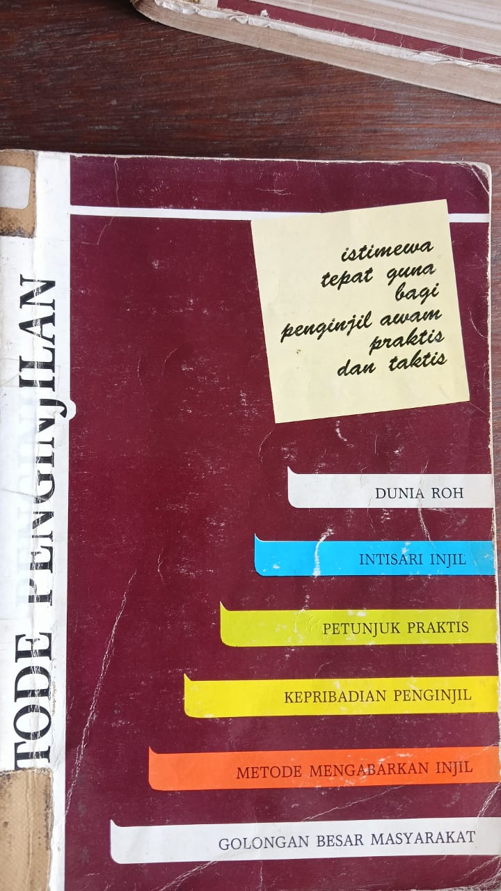 Cover buku Metode Penginjilan istimewa tepat guna bagi penginjil awam praktis dan taktis