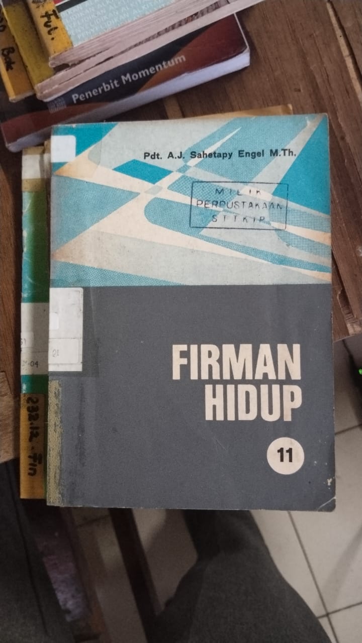 Cover buku FIRMAN HIDUP