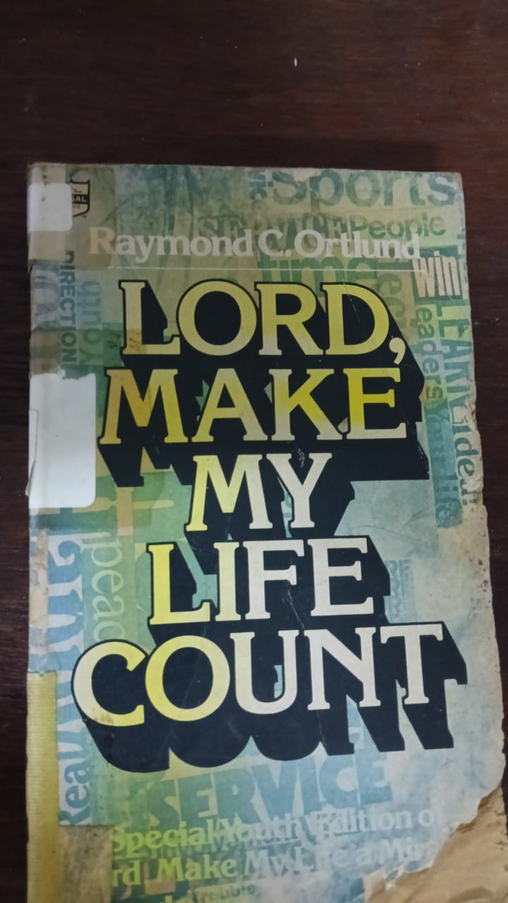 Cover buku Lord make my life count