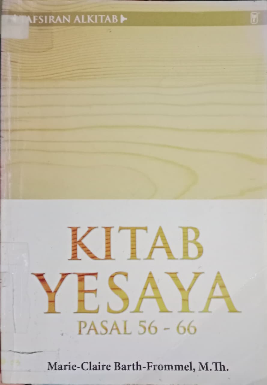 Cover buku KITAB YESAYA PASAL 56-66