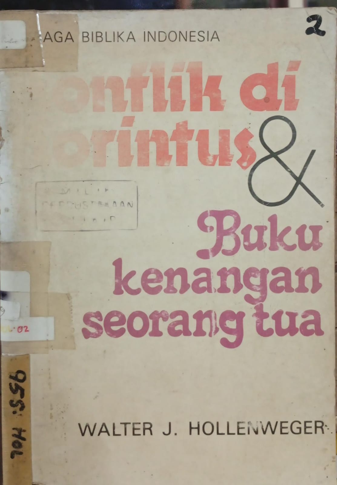 Cover buku Konflik di korintus & buku kenangan seorang tua