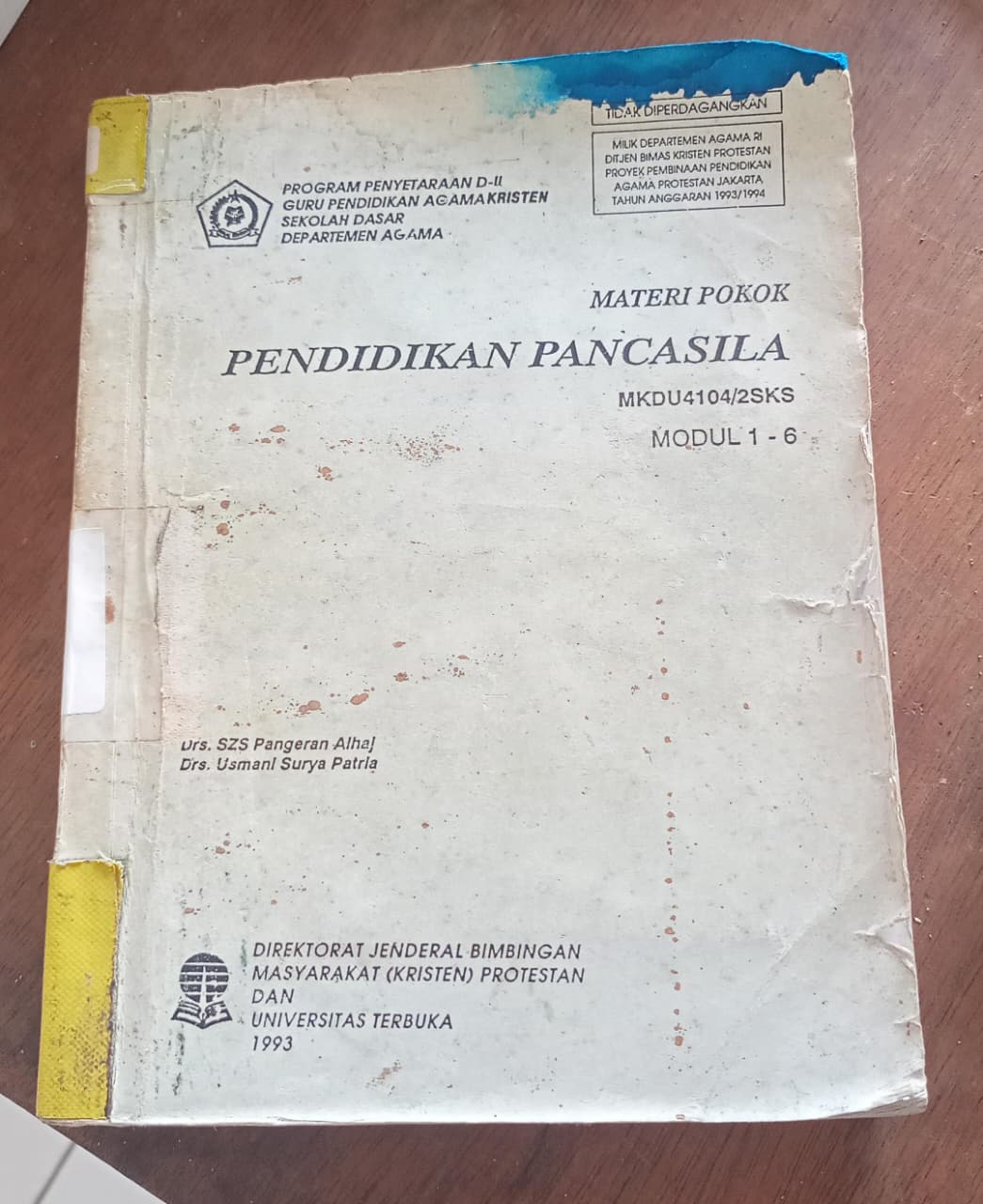 Cover buku MATERI POKOK PENDIDIKAN PANCASILA