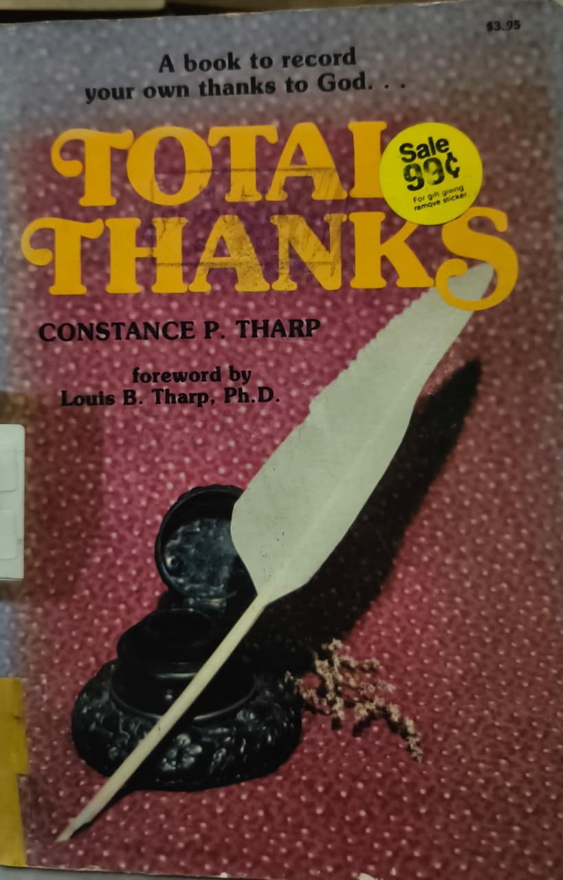 Cover buku TOTAL THANKS