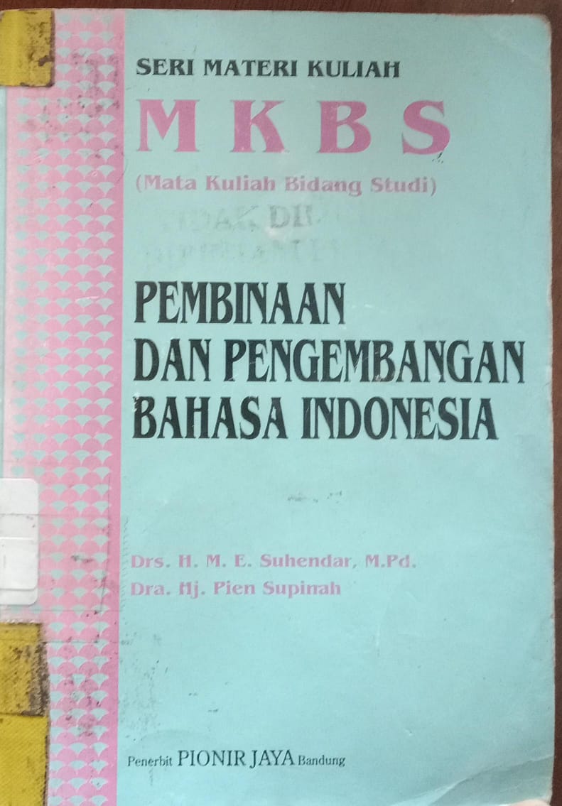 Cover buku Pembinaan Dan Pengembangan Bahasa Indonesia