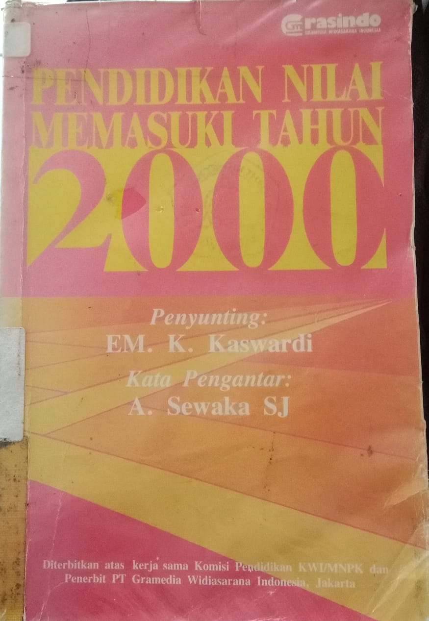 Cover buku Pendidikan Nilai Memasuki Tahun 2000