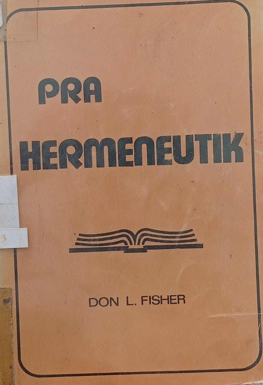 Cover buku Pra Hermeneutik