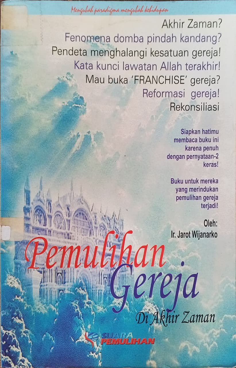 Cover buku Pemulihan Gereja Di Akhir Zaman