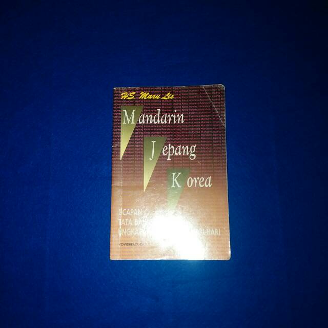 Cover buku Mandarin Jepang Korea