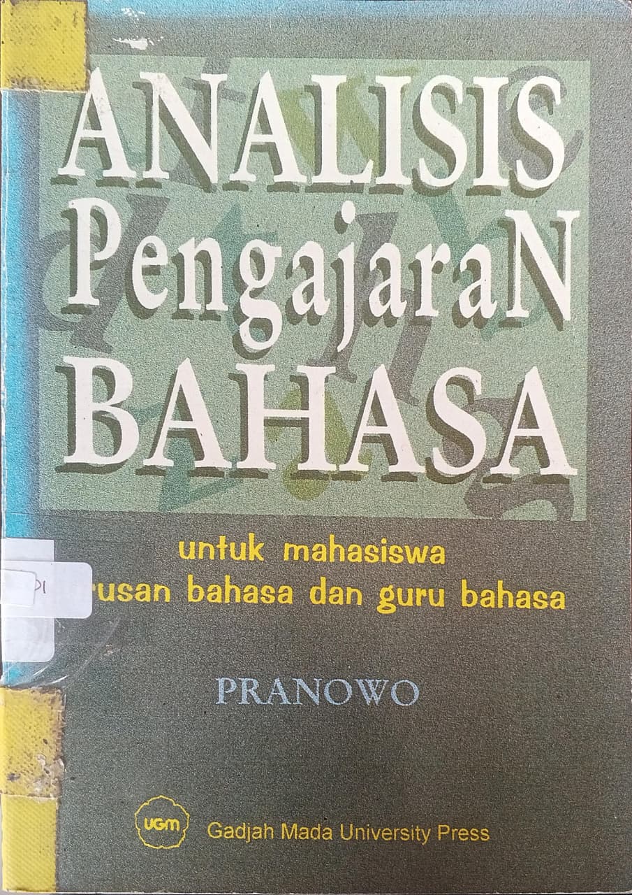 Cover buku ANALISIS PengajaraN BAHASA